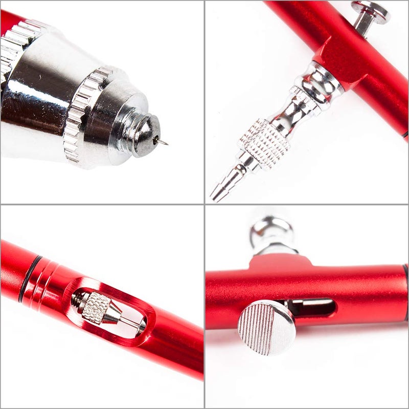 HUBEST 0.2mm/0.3mm/0.5mm Dual Action Airbrush Kit Gravity Airbrush Gun Spray Paint Gun Kit Complete Set Needle Nozzle Nozzlecap Setfor General-Purpose Art-and-Craft Projects Model-Railroad - Image 3
